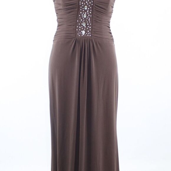 Brown BCBG PARIS strapless maxi dress 2 NWT $228 - Picture 1 of 8